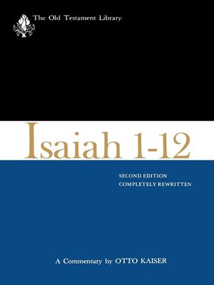 cover image of Isaiah 1-12 (1983)